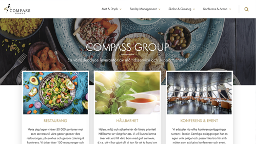Compass Groups startsida